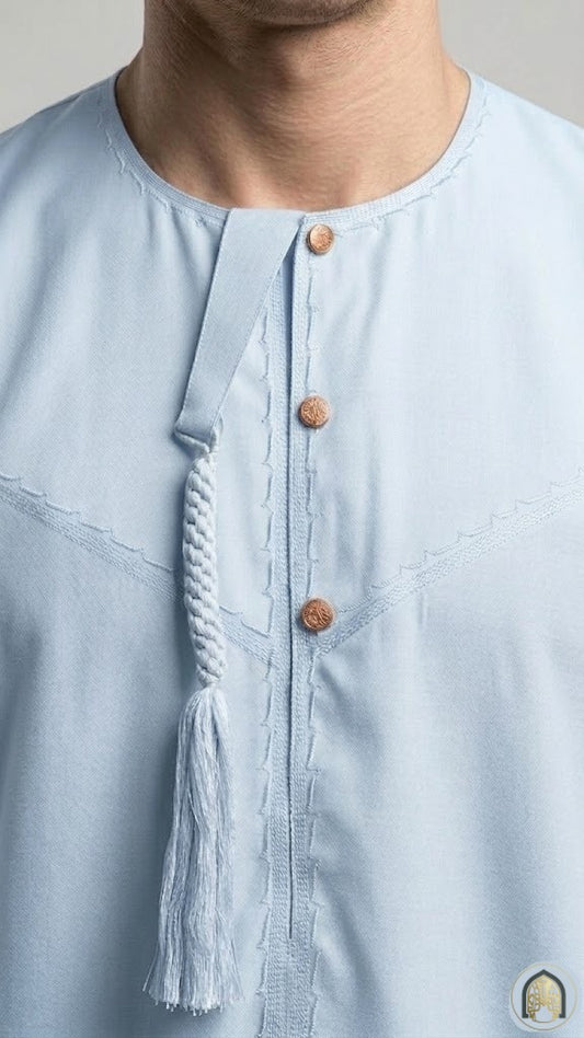 Qamis Bleu Ciel