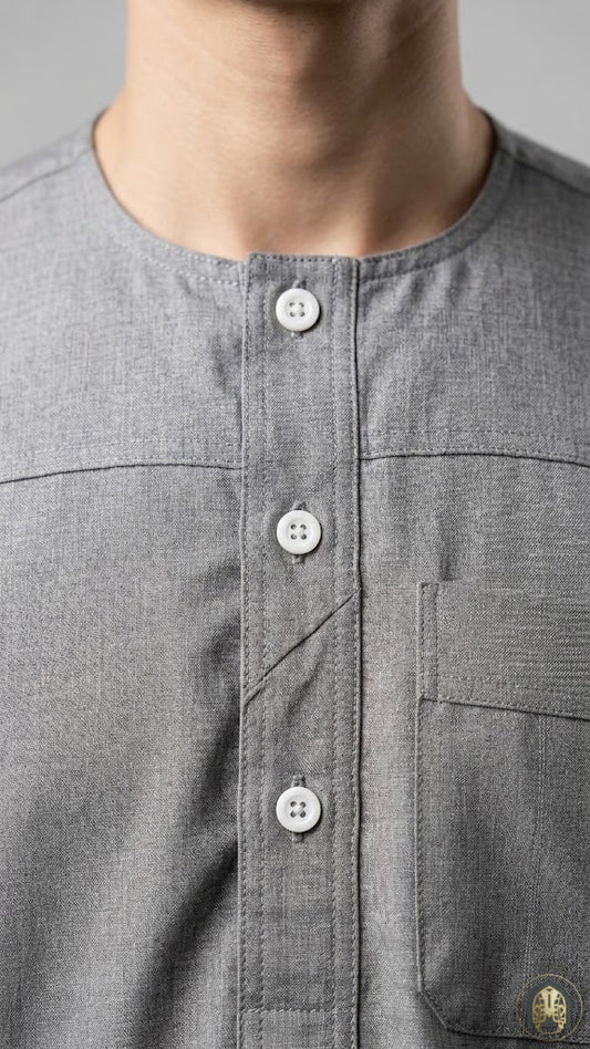 Qamis Gris Foncé