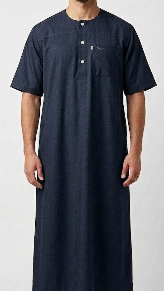 Qamis Bleu Marine
